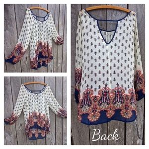 🍂blu pepper🍂 Sheer Blouse